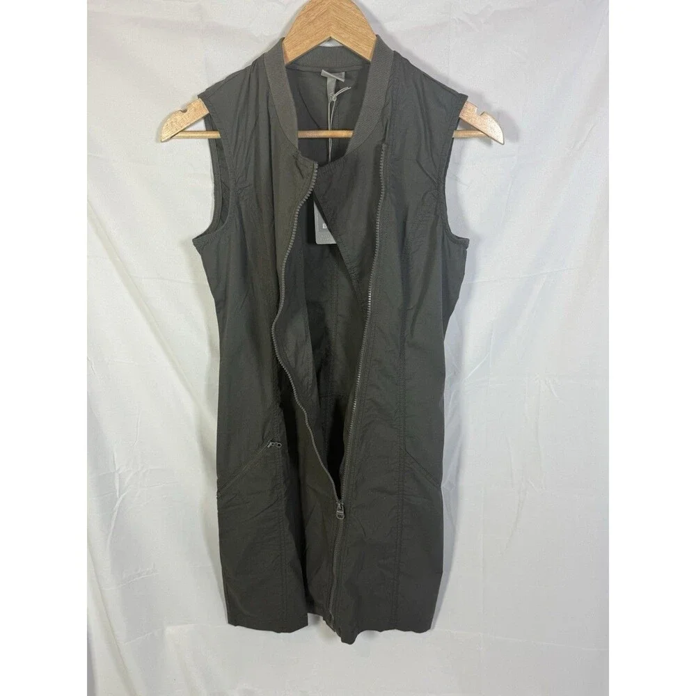 Bench Sleeveless Zip Front Lightweight Mini Dress Dark Grey Size Small - Picture 6 of 8